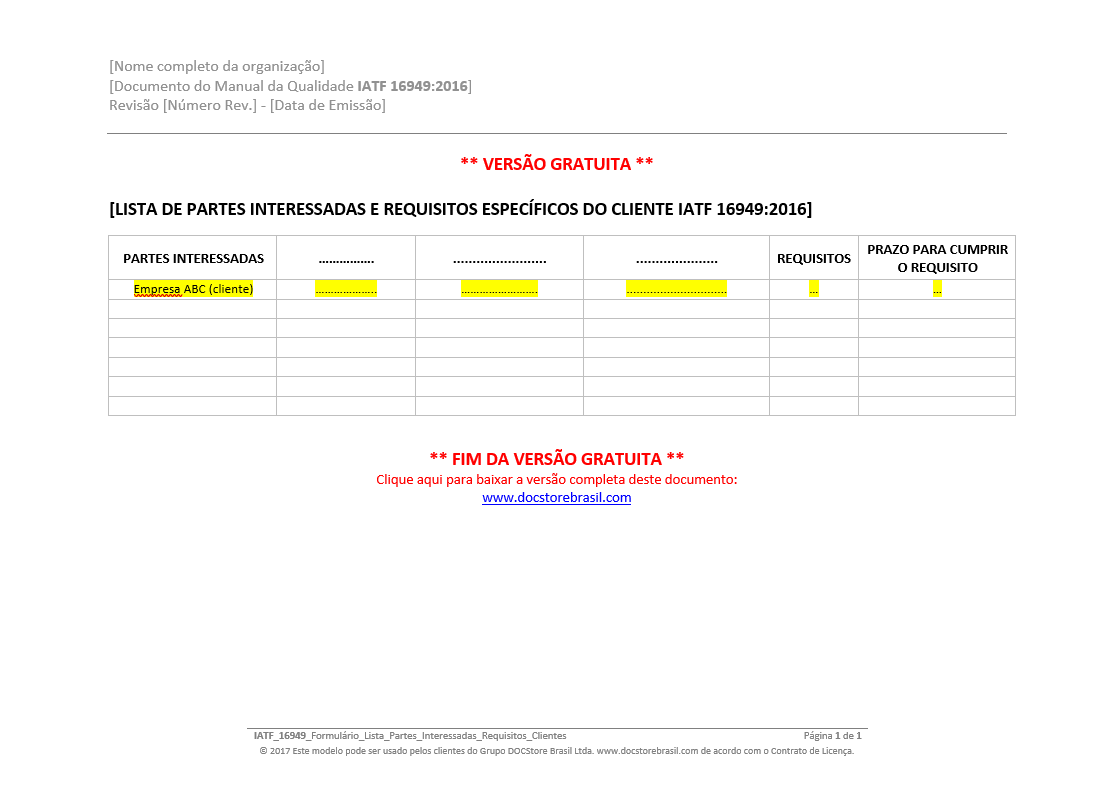 Formulário Lista de Partes Interessadas Requisitos de Clientes.png