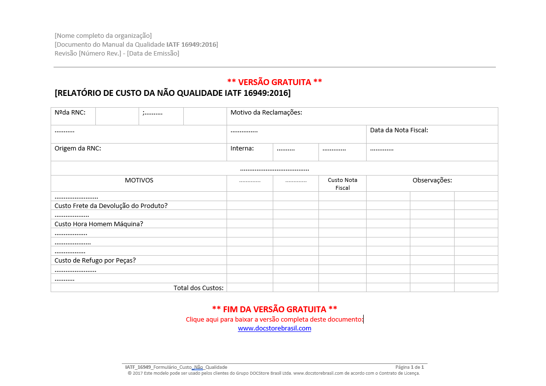 Fomrulário custo da  não qualidade.png